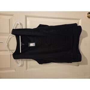 Kenneth cole xl Black Sleeveless Layered Tank Top